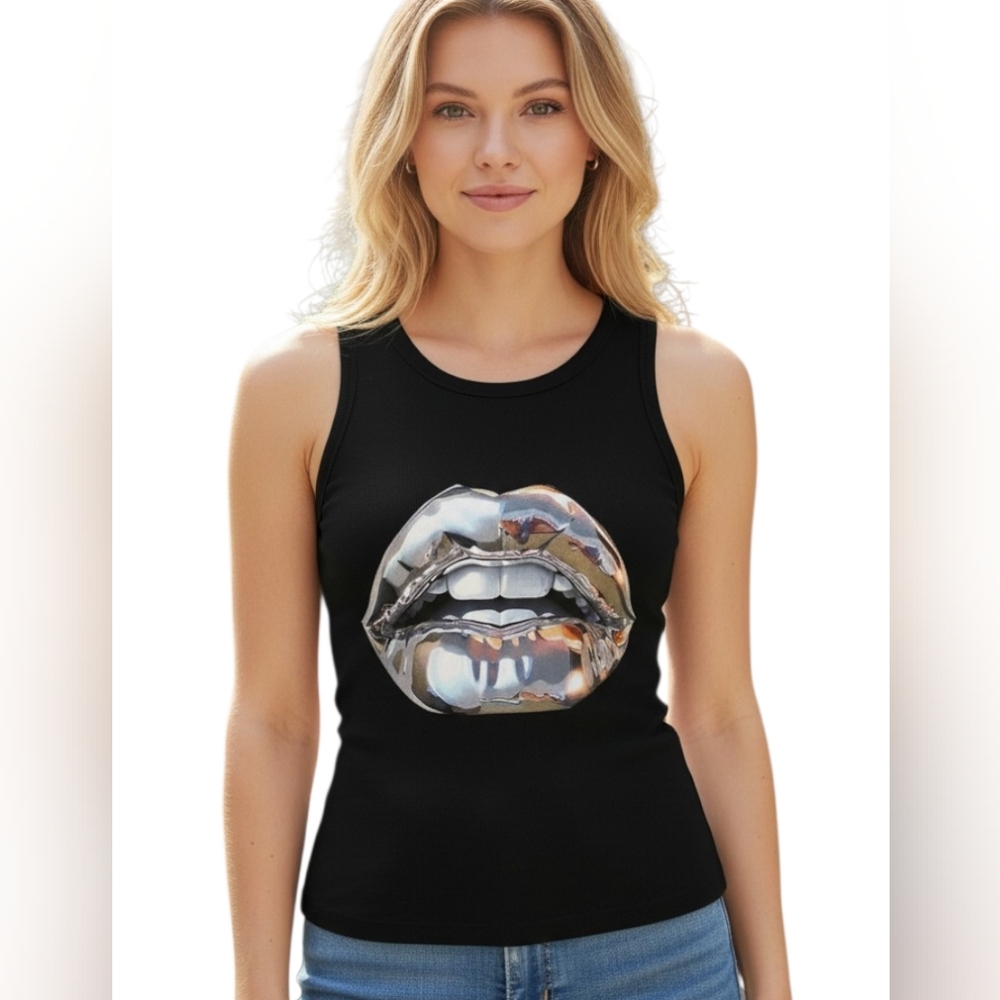 Chrome Effect Tank Top